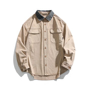 Garment Dyed Cargo Overshirt-streetwear-techwear