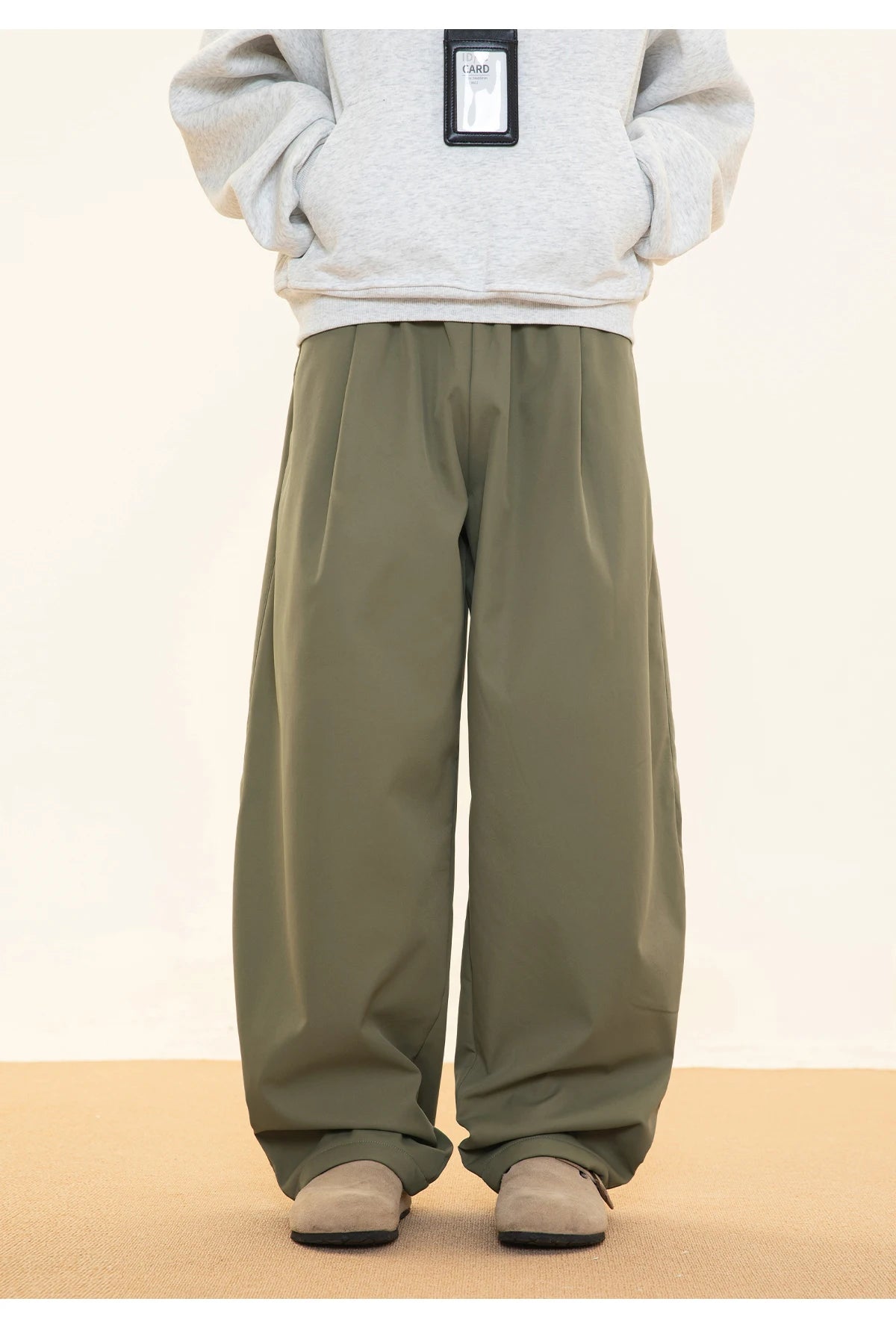 Fleece Lined Wide Leg Pants-streetwear-techwear
