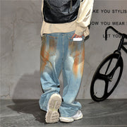 Copper Dust Baggy Denim Jeans-streetwear-techwear