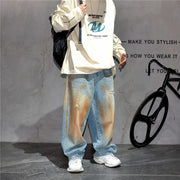 Copper Dust Baggy Denim Jeans-streetwear-techwear