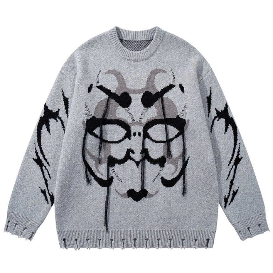 Rorschach Knit Sweater-streetwear-techwear
