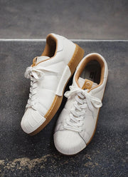 Shell Toe Gum Sole Sneakers-streetwear-techwear