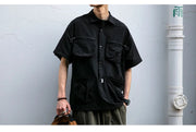 Short Sleeve Cargo Shirt-streetwear-techwear