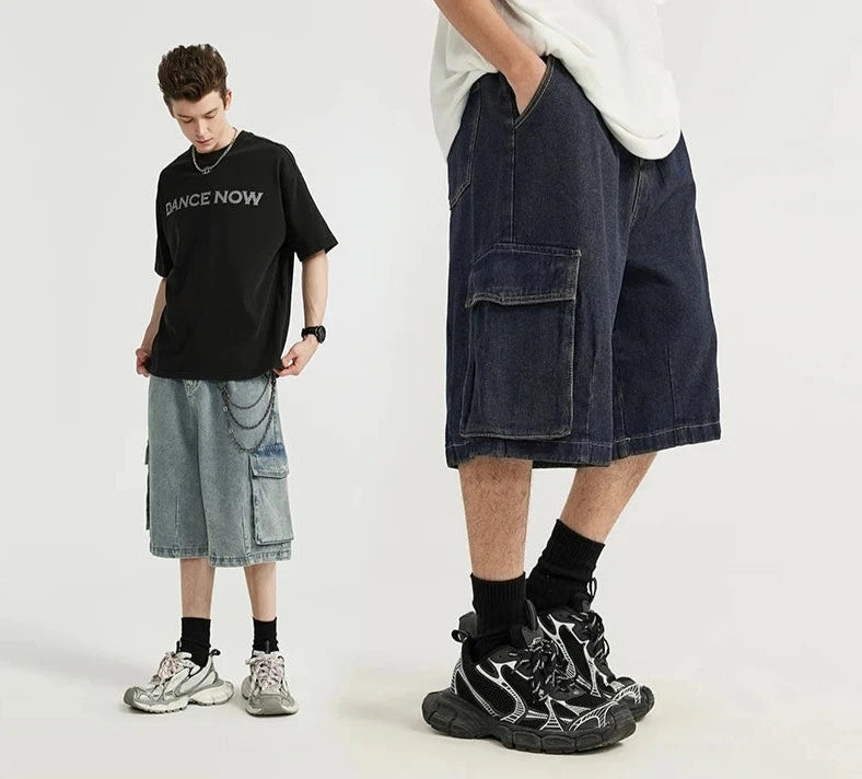 Skater Fit Cargo Jorts-streetwear-techwear