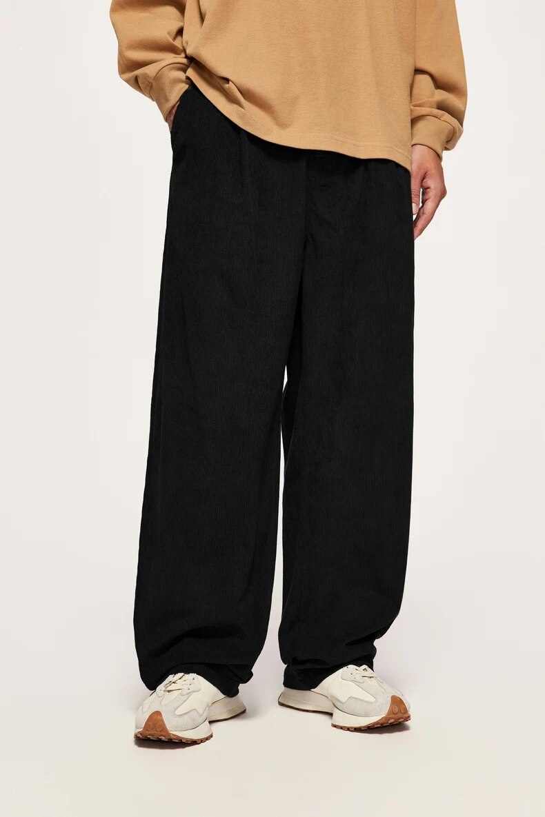 Skater Fit Corduroy Pants-streetwear-techwear