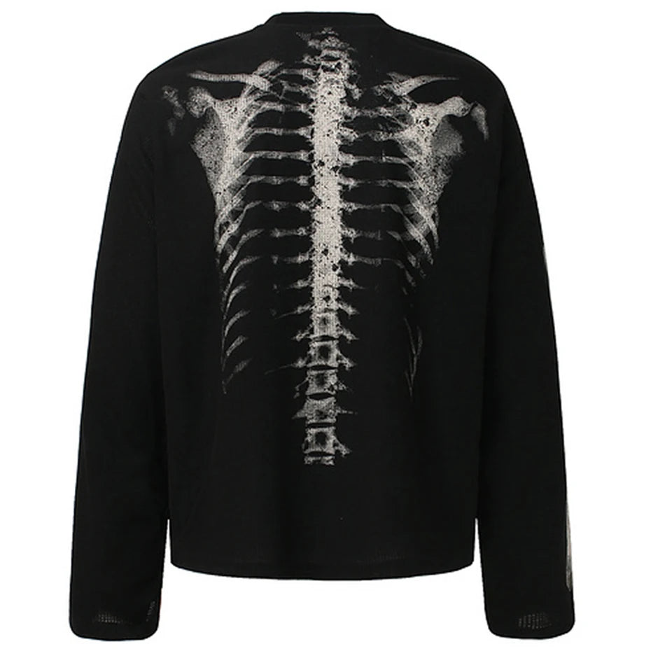 Skeleton X-Ray Graphic Long Sleeve | Streetwear at Before the High