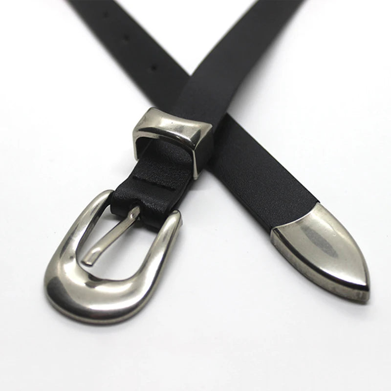 Slimline Metal Tip Belt-streetwear-techwear