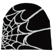 Spider Web Toque Beanie-streetwear-techwear