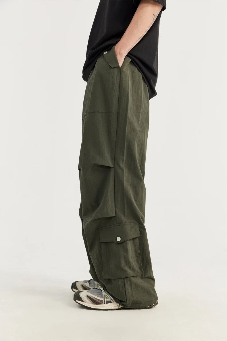 Stacked Parachute Pants-streetwear-techwear