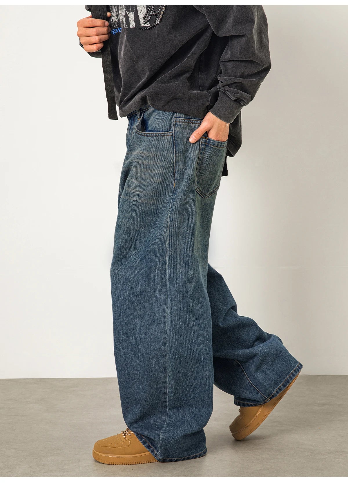 Stacked Wide Leg Jeans