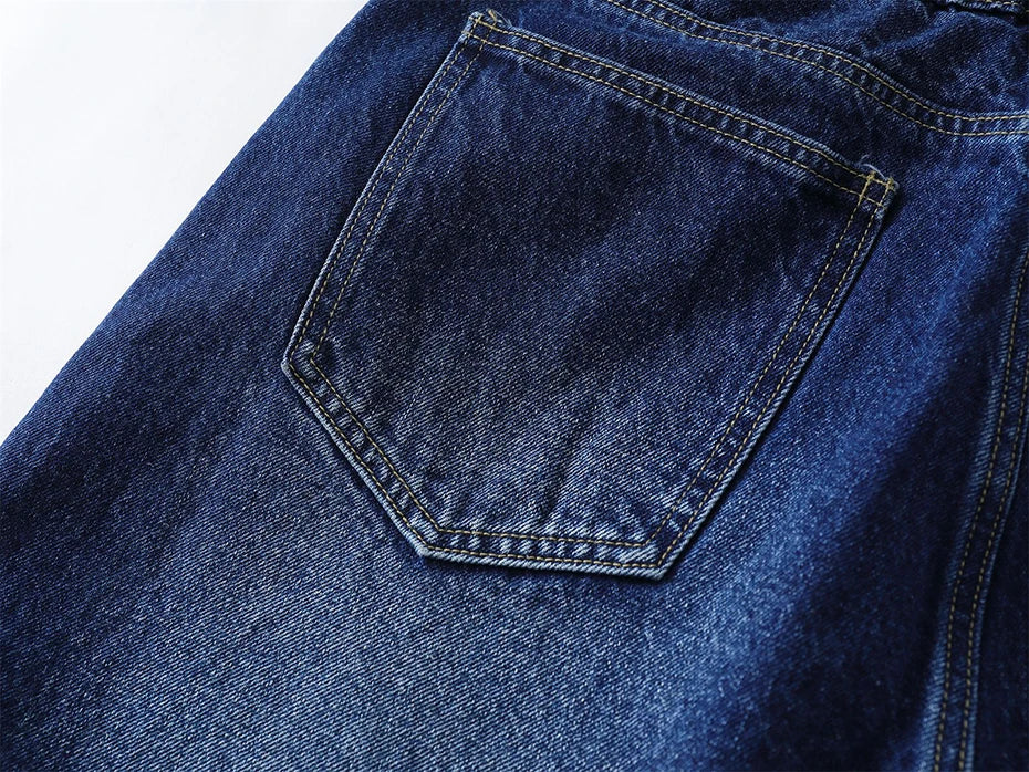 Star Patch Long Length Jorts-streetwear-techwear