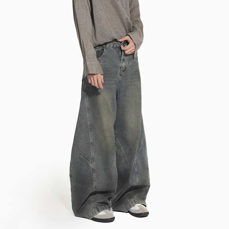 Steelworks Wide Denim Jeans-streetwear-techwear