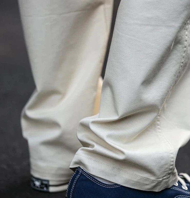 Straight Leg Belted Workwear Pants-streetwear-techwear