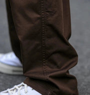Straight Leg Belted Workwear Pants-streetwear-techwear