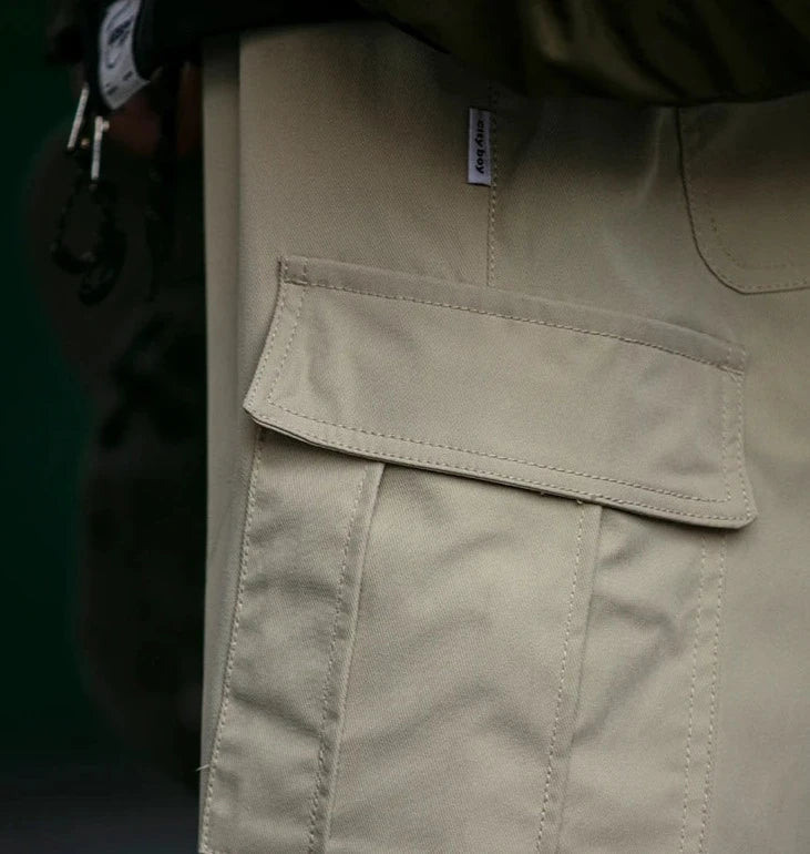 Straight Leg Twill Cargo Pants Streetwear at Before the High Street