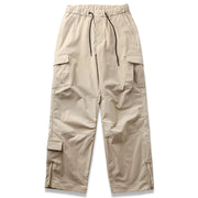 Straight Leg Twill Cargo Pants-streetwear-techwear