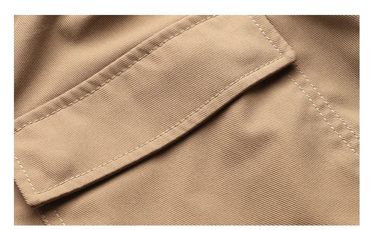 Straight Leg Twill Cargo Pants-streetwear-techwear