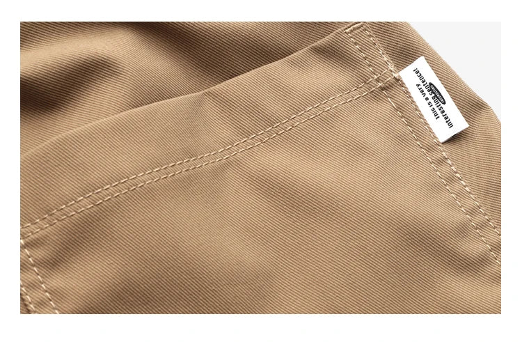 Straight Leg Twill Cargo Pants-streetwear-techwear