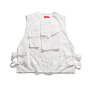 Strapped Mesh Utility Vest-streetwear-techwear