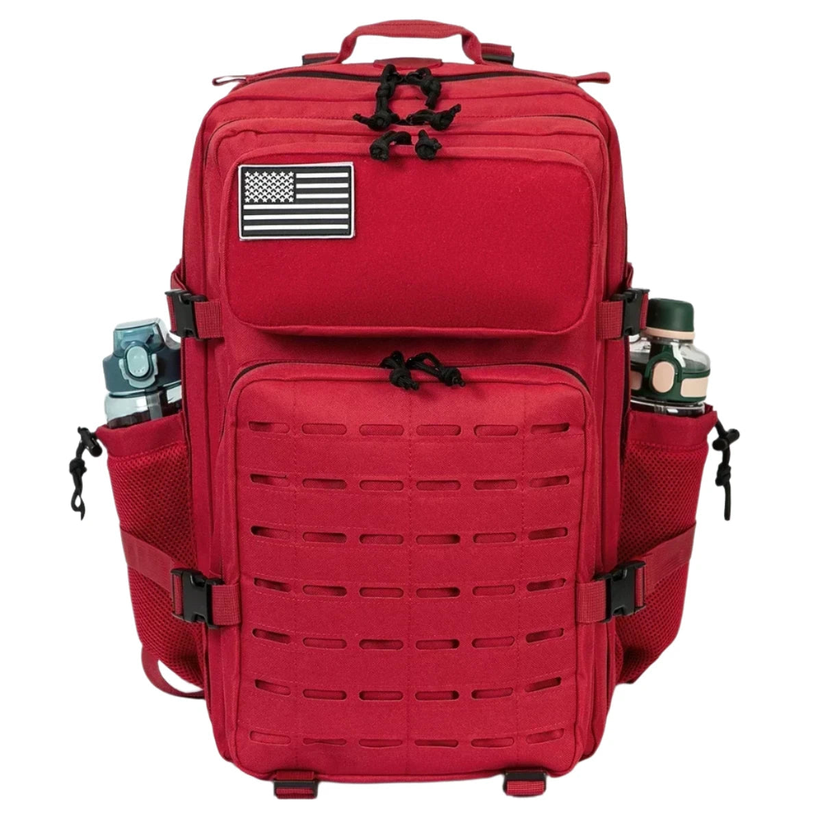 Tactical Utility Backpack with MOLLE System 45L Red