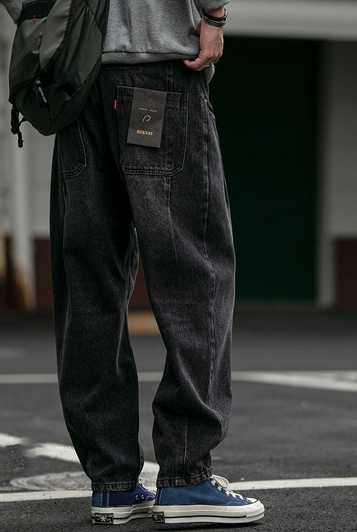 REKNAT Tapered Jeans with Keychain-streetwear-techwear