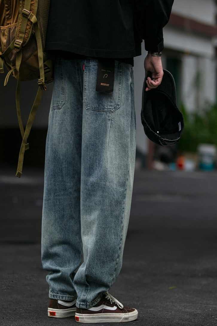 REKNAT Tapered Jeans with Keychain-streetwear-techwear