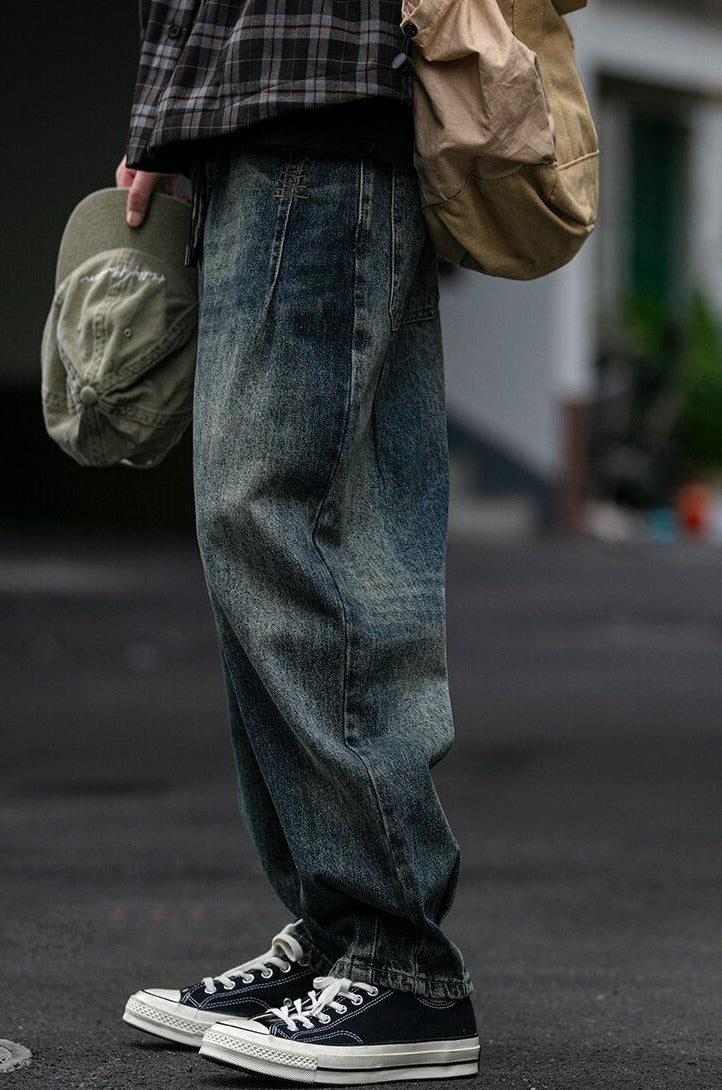 REKNAT Tapered Jeans with Keychain-streetwear-techwear