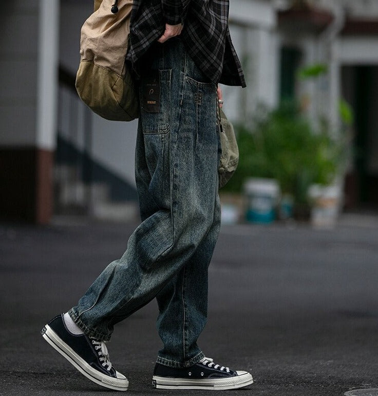 REKNAT Tapered Jeans with Keychain-streetwear-techwear