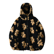 Teddy Bear Fleece Jacket-streetwear-techwear