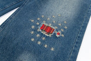 Threadwork Plaid Patch Jeans-streetwear-techwear