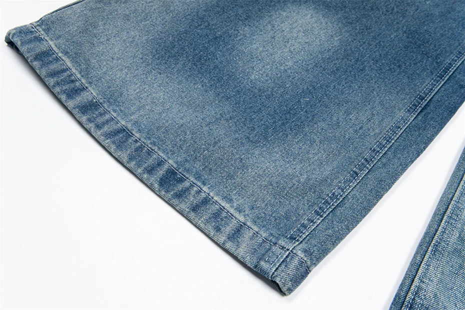 Threadwork Plaid Patch Jeans-streetwear-techwear