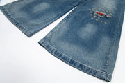 Threadwork Plaid Patch Jeans-streetwear-techwear