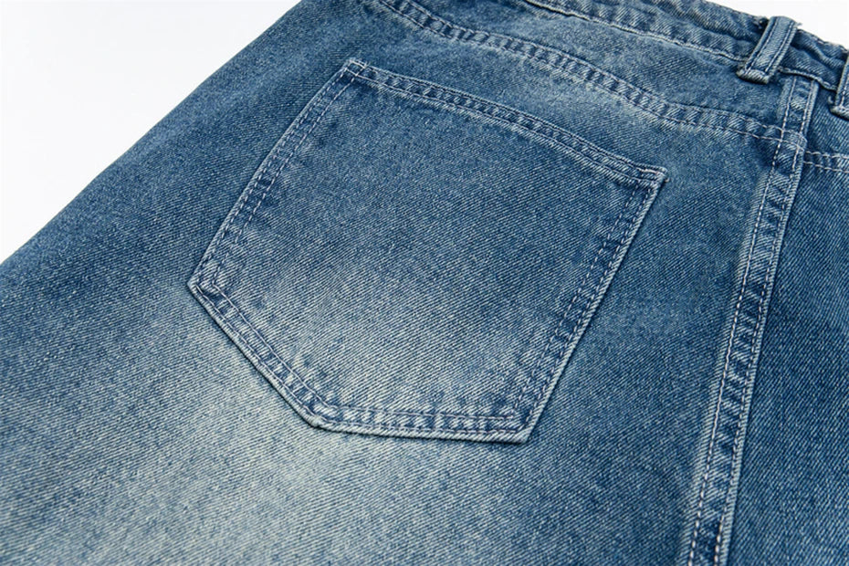 Threadwork Plaid Patch Jeans-streetwear-techwear