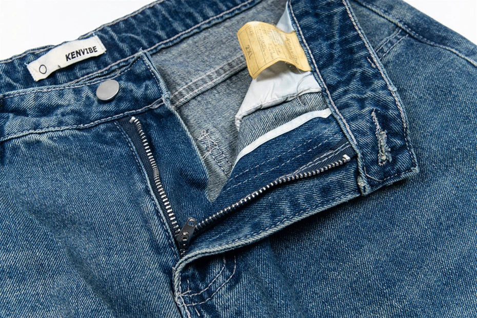 Threadwork Plaid Patch Jeans-streetwear-techwear