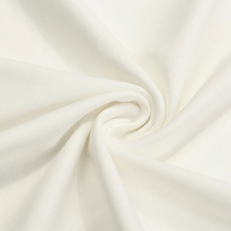 Close-up of white fabric with a subtle texture