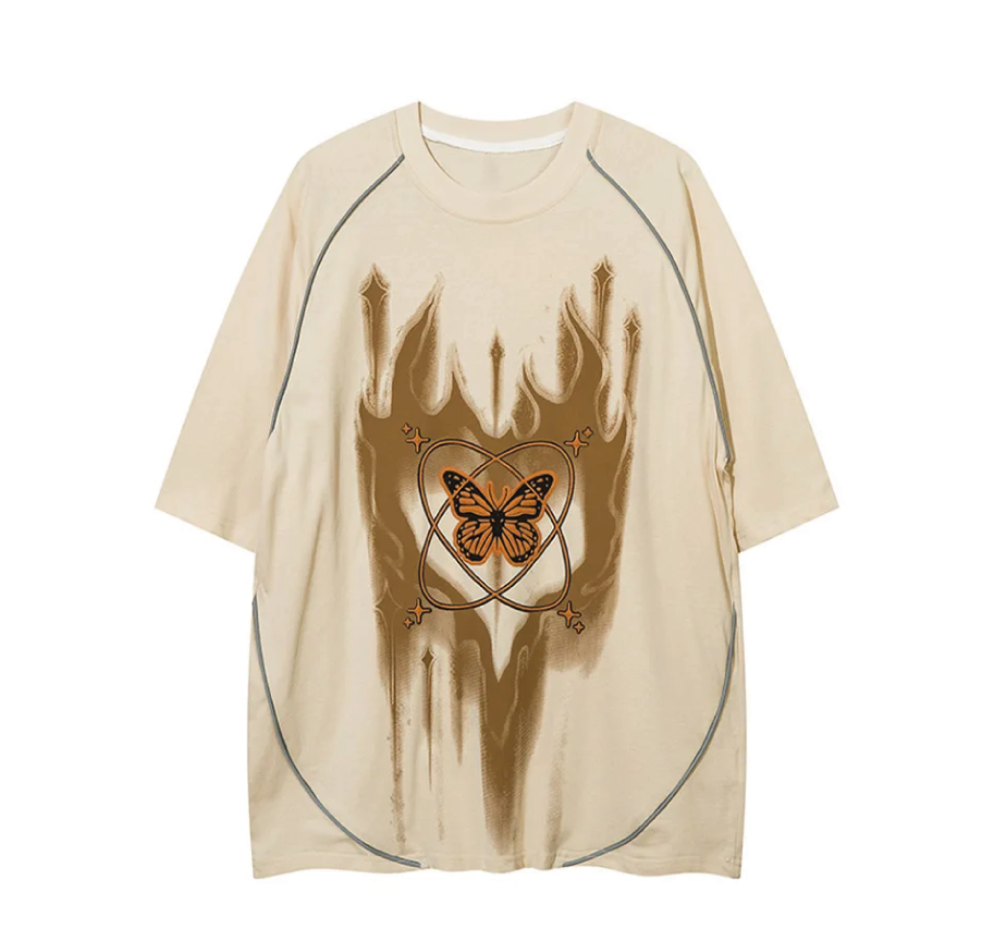 Cosmic Butterfly T-Shirt-streetwear-techwear
