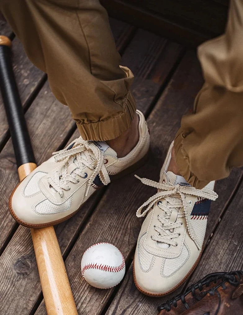 Vintage Style Baseball Sneakers-streetwear-techwear