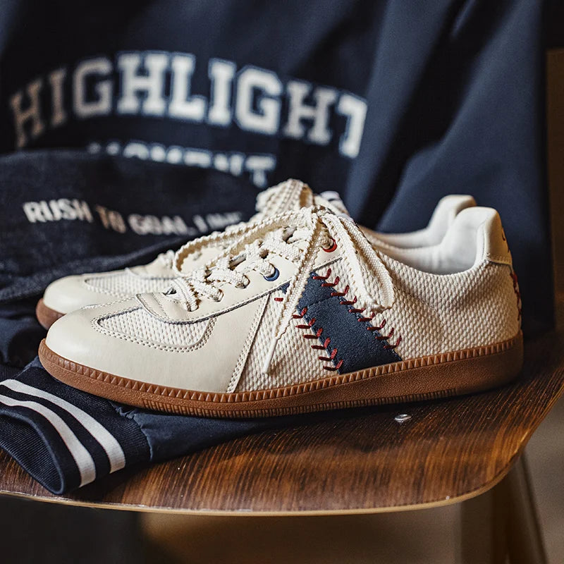 Vintage Style Baseball Sneakers STREETWEAR AT BEFORE THE HIGH STREET