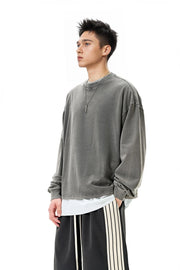 Vintage Wash Boxy Long Sleeve T-Shirt-streetwear-techwear