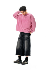 Vintage Wash Boxy Long Sleeve T-Shirt-streetwear-techwear