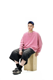 Vintage Wash Boxy Long Sleeve T-Shirt-streetwear-techwear