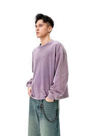 Vintage Wash Boxy Long Sleeve T-Shirt-streetwear-techwear