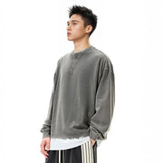 Vintage Wash Boxy Long Sleeve T-Shirt-streetwear-techwear