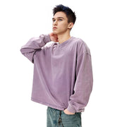 Vintage Wash Boxy Long Sleeve T-Shirt-streetwear-techwear