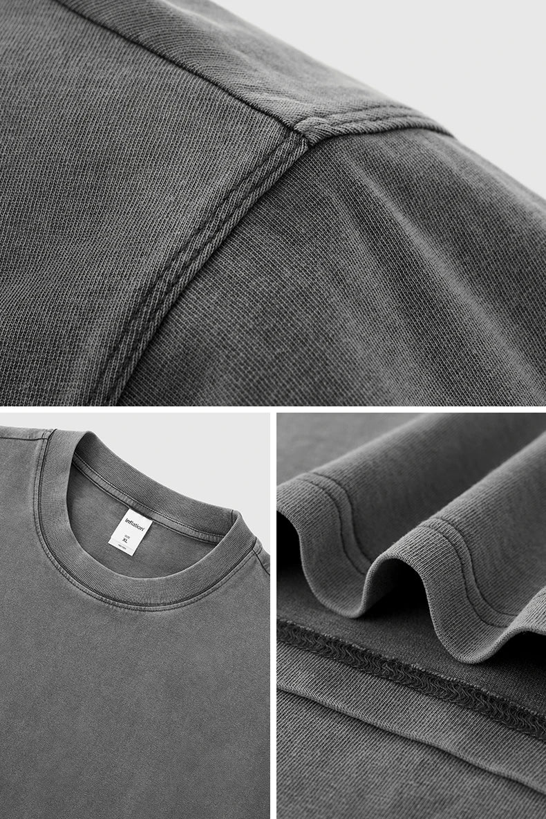 Vintage Wash Boxy Long Sleeve T-Shirt-streetwear-techwear