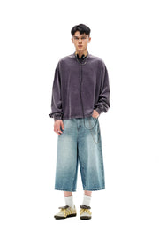 Vintage Wash Boxy Long Sleeve T-Shirt-streetwear-techwear