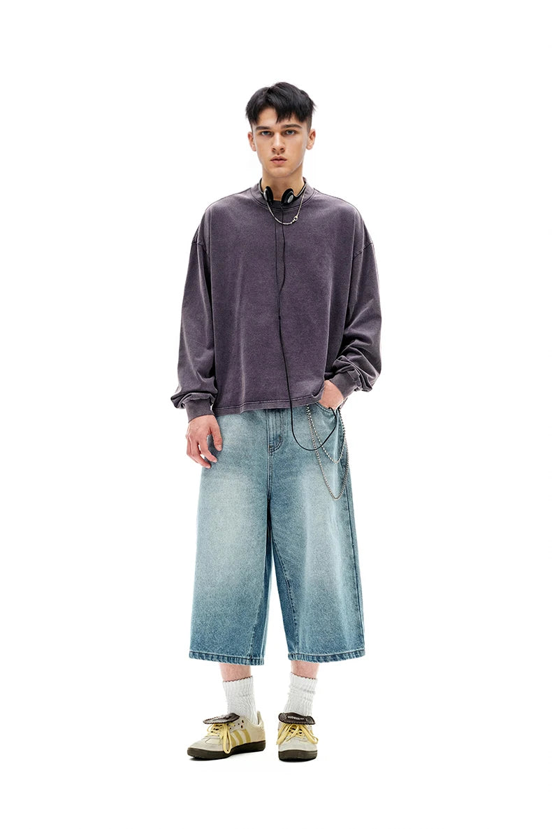 Vintage Wash Boxy Long Sleeve T-Shirt-streetwear-techwear