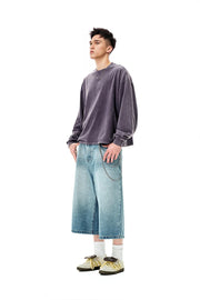 Vintage Wash Boxy Long Sleeve T-Shirt-streetwear-techwear