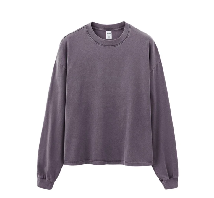 Vintage Wash Boxy Long Sleeve T-Shirt-streetwear-techwear