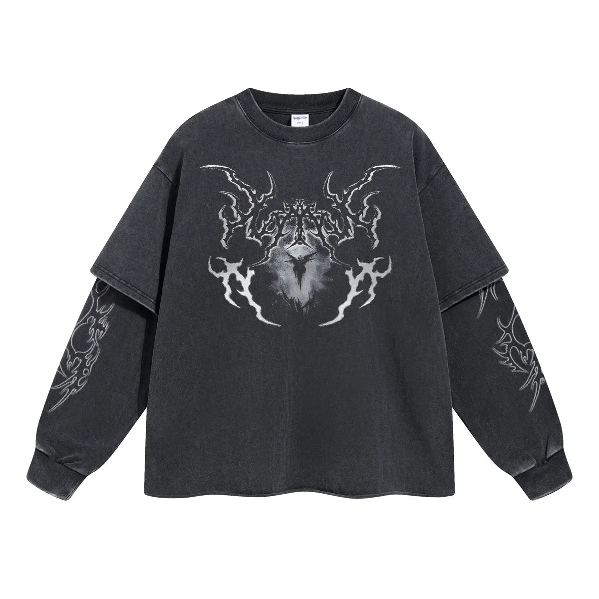 Washed Metal Graphic Long Sleeve